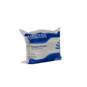 Abatelenguas de Madera Ambiderm 100 pzas